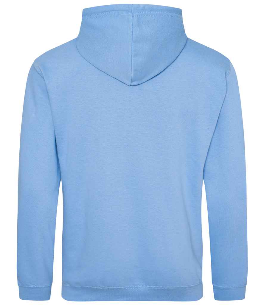 Just Hoods JH001 Cornflower Blue Back - Ready to be Embroidered and Printed by Custard Workwear - Cheap Personalised and Customised Workwear in Nottinghamshire, Derbyshire and Leicestershire