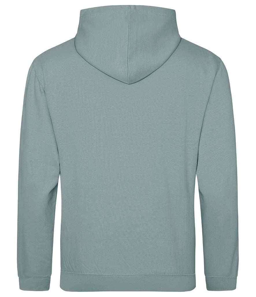 Just Hoods JH001 Dusty Green Back - Ready to be Embroidered and Printed by Custard Workwear - Cheap Personalised and Customised Workwear in Nottinghamshire, Derbyshire and Leicestershire