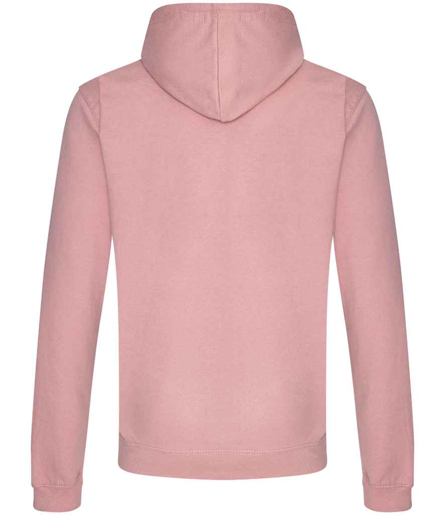 Just Hoods JH001 Dusty Pink Back - Ready to be Embroidered and Printed by Custard Workwear - Cheap Personalised and Customised Workwear in Nottinghamshire, Derbyshire and Leicestershire