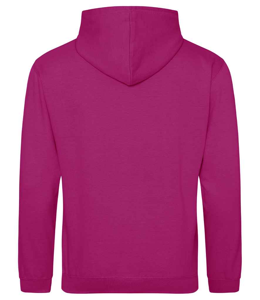 Just Hoods JH001 Festival Fuchsia Back -  Ready to be Embroidered and Printed by Custard Workwear - Cheap Personalised and Customised Workwear in Nottinghamshire, Derbyshire and Leicestershire
