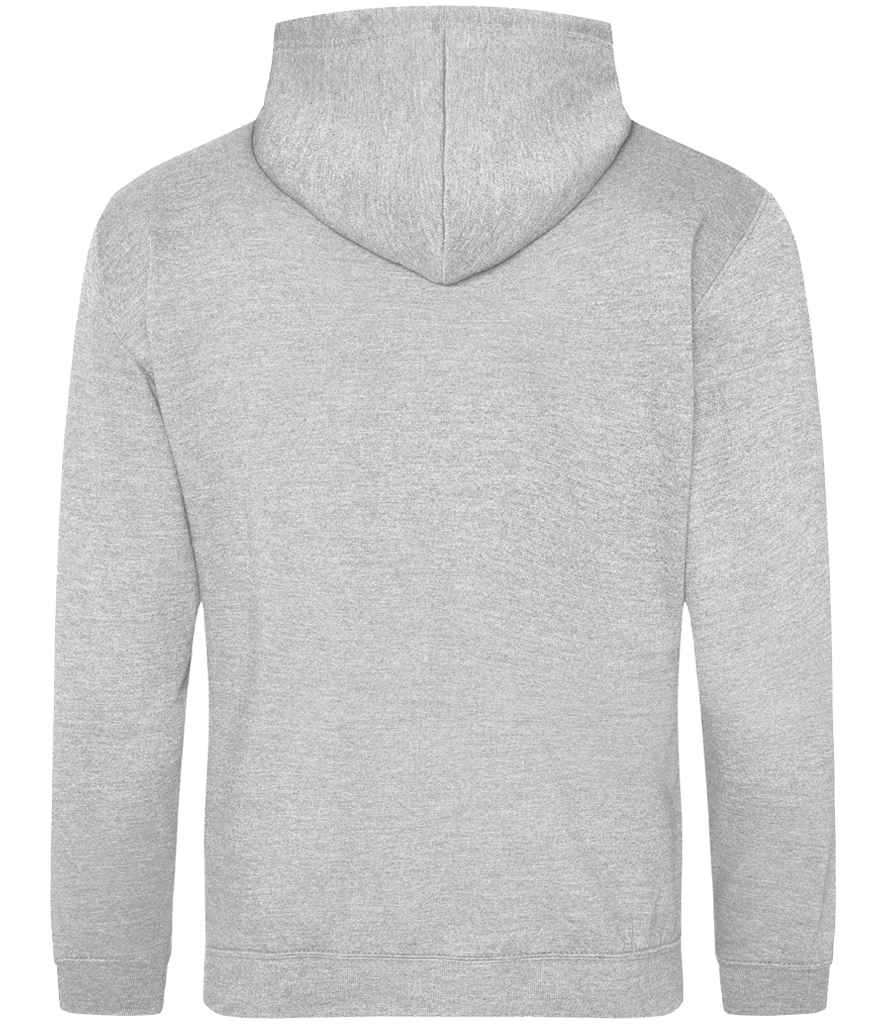 Just Hoods JH001 Heather Grey Back -  Ready to be Embroidered and Printed by Custard Workwear - Cheap Personalised and Customised Workwear in Nottinghamshire, Derbyshire and Leicestershire