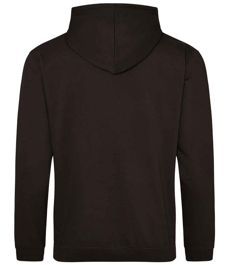 Just Hoods JH001 Jet Black Back -  Ready to be Embroidered and Printed by Custard Workwear - Cheap Personalised and Customised Workwear in Nottinghamshire, Derbyshire and Leicestershire