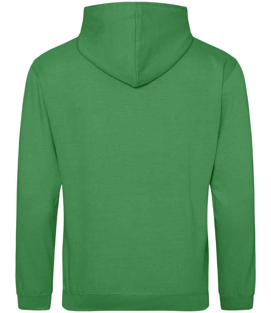 Just Hoods JH001 Kelly Green Back -  Ready to be Embroidered and Printed by Custard Workwear - Cheap Personalised and Customised Workwear in Nottinghamshire, Derbyshire and Leicestershire
