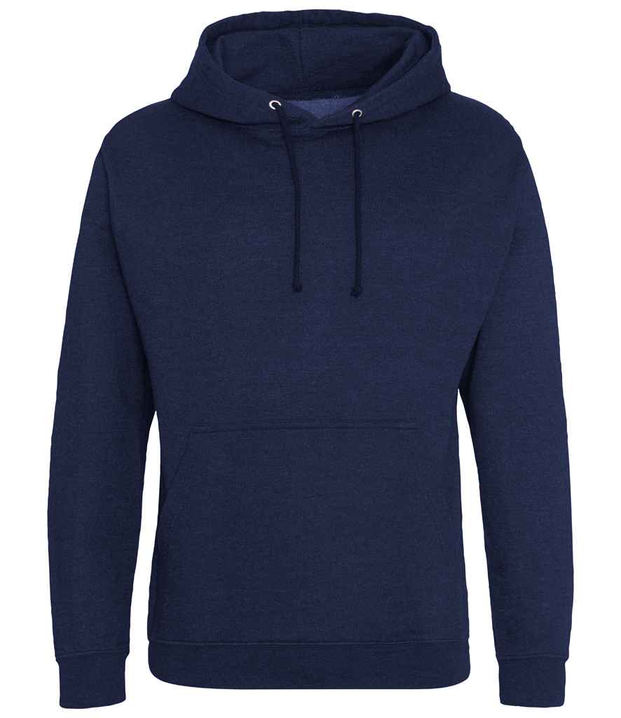 Just Hoods JH001 Navy Smoke Front - Ready to be Embroidered and Printed by Custard Workwear - Cheap Personalised and Customised Workwear in Nottinghamshire, Derbyshire and Leicestershire