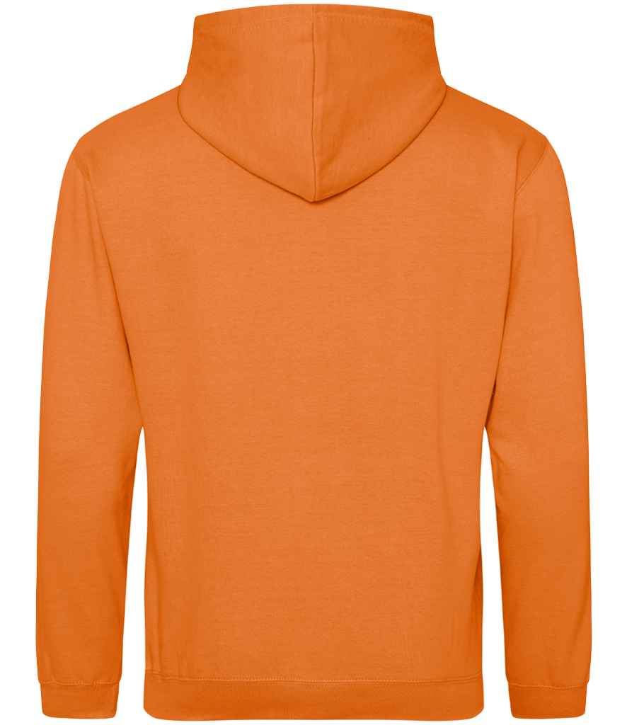 Just Hoods JH001 Orange Crush Back - Ready to be Embroidered and Printed by Custard Workwear - Cheap Personalised and Customised Workwear in Nottinghamshire, Derbyshire and Leicestershire