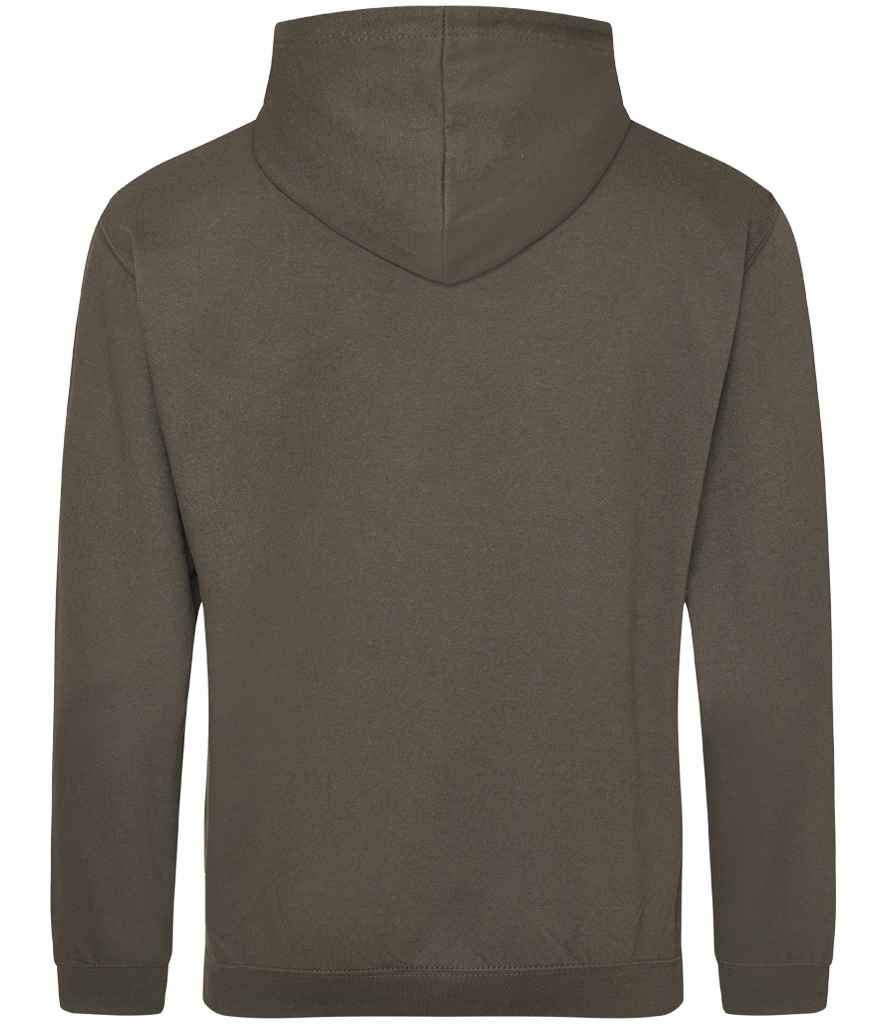 Just Hoods JH001 Olive Green Back -  Ready to be Embroidered and Printed by Custard Workwear - Cheap Personalised and Customised Workwear in Nottinghamshire, Derbyshire and Leicestershire