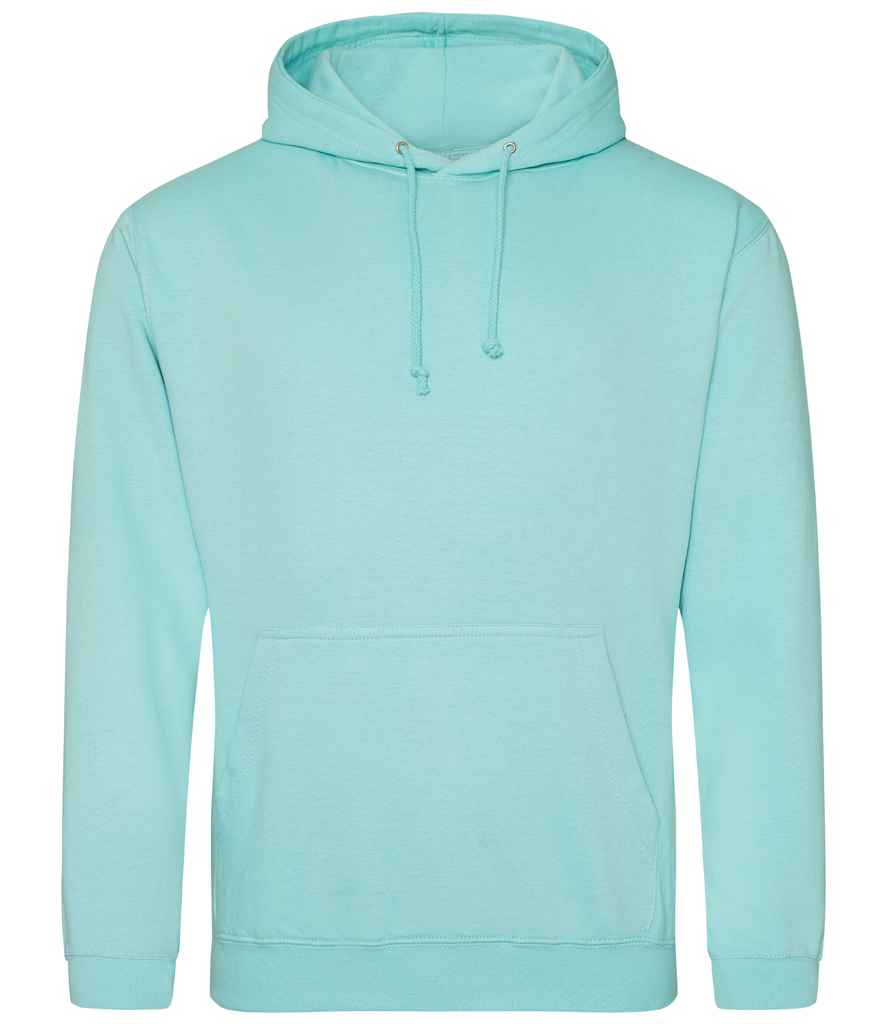 Just Hoods JH001 Peppermint Front - Ready to be Embroidered and Printed by Custard Workwear - Cheap Personalised and Customised Workwear in Nottinghamshire, Derbyshire and Leicestershire
