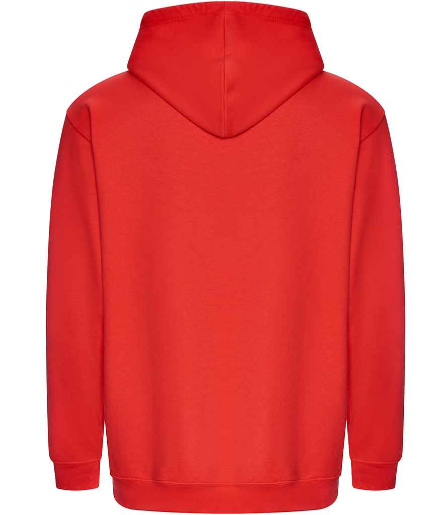 Just Hoods JH001 Soft Red Back - Ready to be Embroidered and Printed by Custard Workwear - Cheap Personalised and Customised Workwear in Nottinghamshire, Derbyshire and Leicestershire