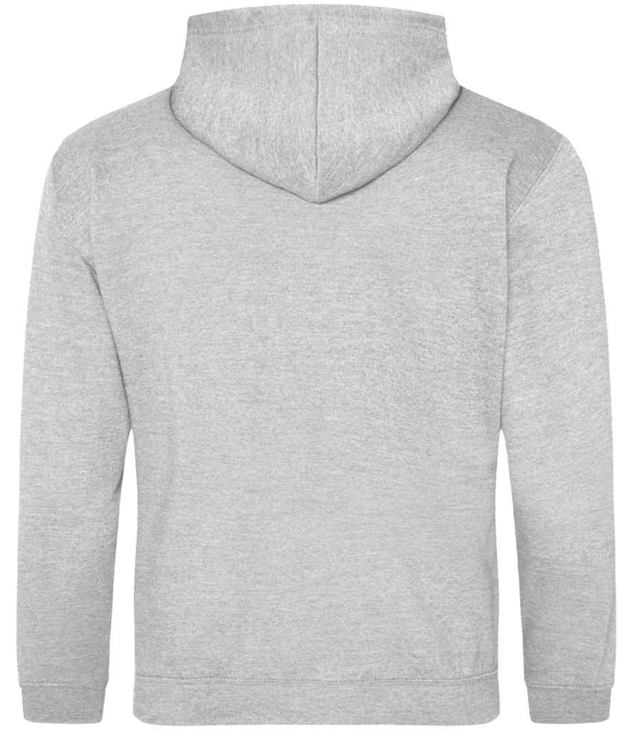 Just Hoods JH003B Heather Grey/New French Navy Back - Ready to be Embroidered and Printed by Custard Workwear - Cheap Personalised and Customised Workwear in Nottinghamshire, Derbyshire and Leicestershire