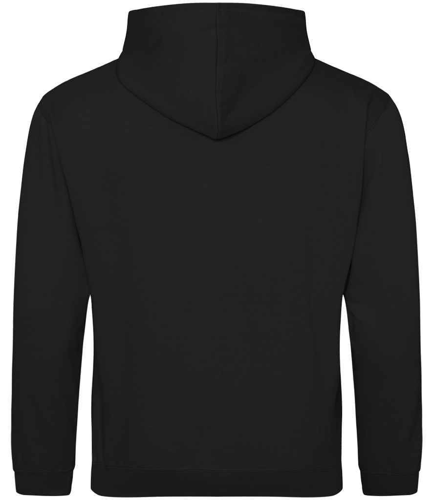 Just Hoods JH003B Jet Black/Heather Grey Back - Ready to be Embroidered and Printed by Custard Workwear - Cheap Personalised and Customised Workwear in Nottinghamshire, Derbyshire and Leicestershire