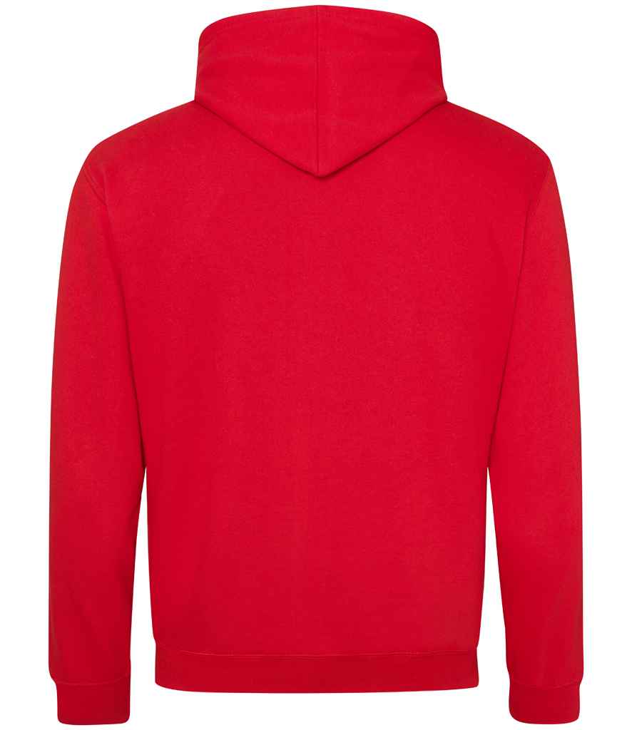 Just Hoods JH003 Fire Red/Arctic White Back - Ready to be Embroidered and Printed by Custard Workwear - Cheap Personalised and Customised Workwear in Nottinghamshire, Derbyshire and Leicestershire