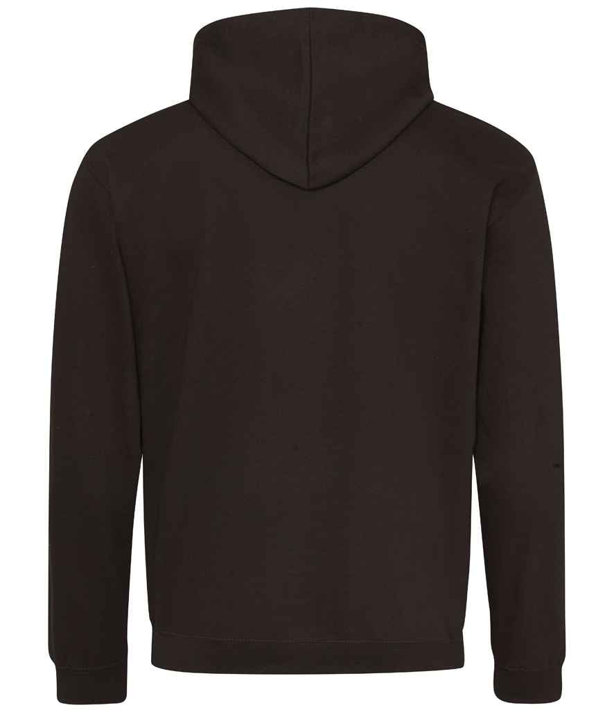 Just Hoods JH003 Jet Black/Orange Crush Back - Ready to be Embroidered and Printed by Custard Workwear - Cheap Personalised and Customised Workwear in Nottinghamshire, Derbyshire and Leicestershire