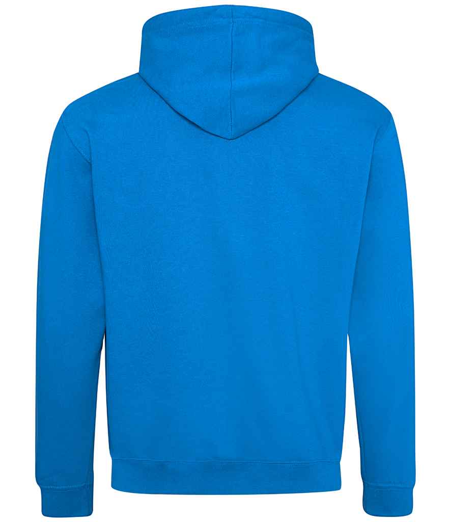 Just Hoods JH003 Sapphire Blue/Orange Crush Back - Ready to be Embroidered and Printed by Custard Workwear - Cheap Personalised and Customised Workwear in Nottinghamshire, Derbyshire and Leicestershire