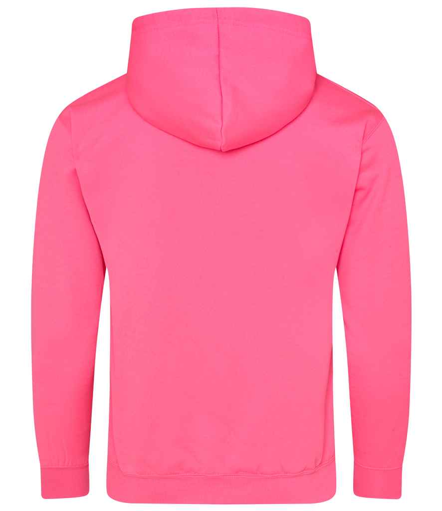 Just Hoods JH004 Electric Pink Back - Ready to be Embroidered and Printed by Custard Workwear - Cheap Personalised and Customised Workwear in Nottinghamshire, Derbyshire and Leicestershire