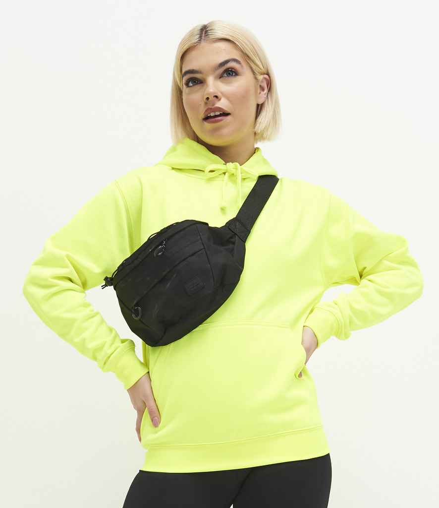 Just Hoods JH004 Electric Yellow Model - Ready to be Embroidered and Printed by Custard Workwear - Cheap Personalised and Customised Workwear in Nottinghamshire, Derbyshire and Leicestershire