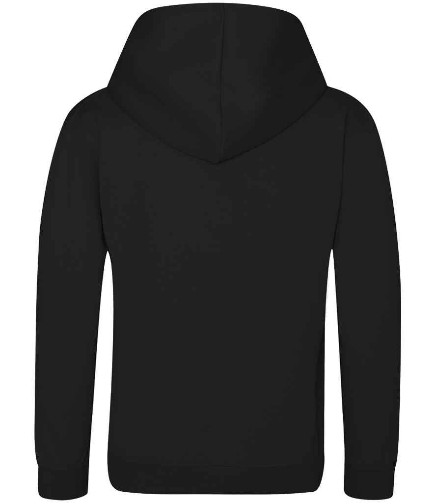 Just Hoods JH006B Jet Black Back - Ready to be Embroidered and Printed by Custard Workwear - Cheap Personalised and Customised Workwear in Nottinghamshire, Derbyshire and Leicestershire