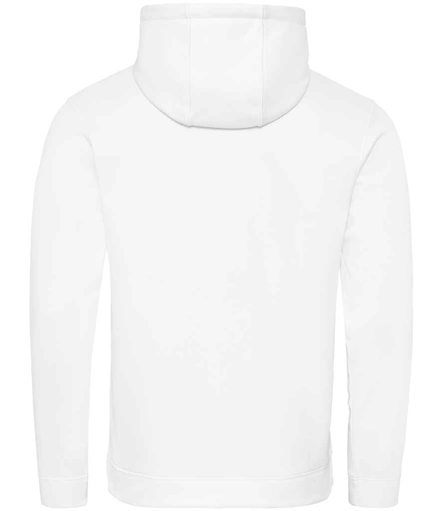 Just Hoods JH006 Arctic White Back - Ready to be Embroidered and Printed by Custard Workwear - Cheap Personalised and Customised Workwear in Nottinghamshire, Derbyshire and Leicestershire