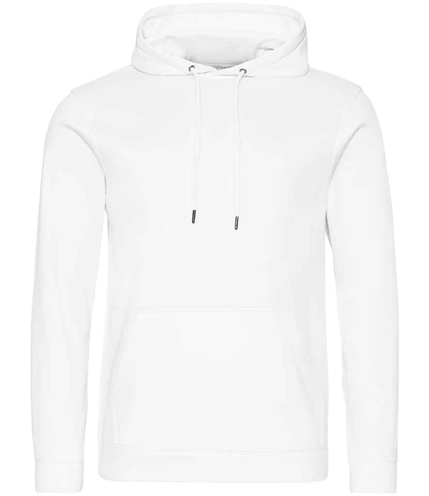 Just Hoods JH006 Arctic White Front - Ready to be Embroidered and Printed by Custard Workwear - Cheap Personalised and Customised Workwear in Nottinghamshire, Derbyshire and Leicestershire