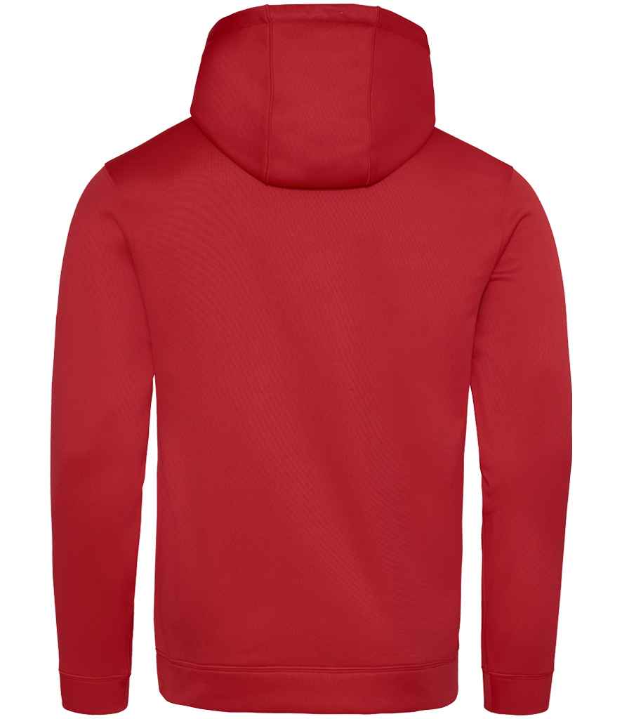 Just Hoods JH006 Fire Red Back - Ready to be Embroidered and Printed by Custard Workwear - Cheap Personalised and Customised Workwear in Nottinghamshire, Derbyshire and Leicestershire