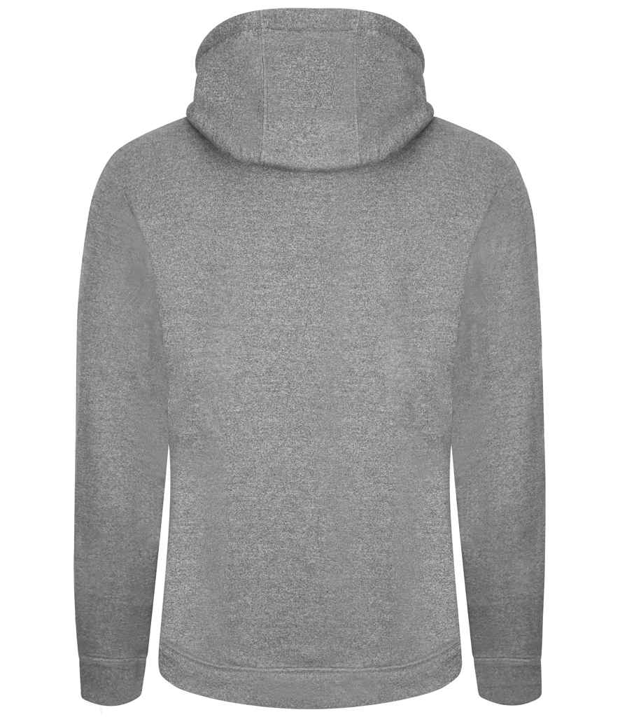Just Hoods JH006 Grey Melange Back - Ready to be Embroidered and Printed by Custard Workwear - Cheap Personalised and Customised Workwear in Nottinghamshire, Derbyshire and Leicestershire