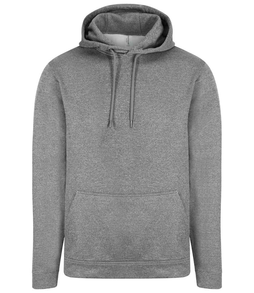 Just Hoods JH006 Grey Melange Front - Ready to be Embroidered and Printed by Custard Workwear - Cheap Personalised and Customised Workwear in Nottinghamshire, Derbyshire and Leicestershire