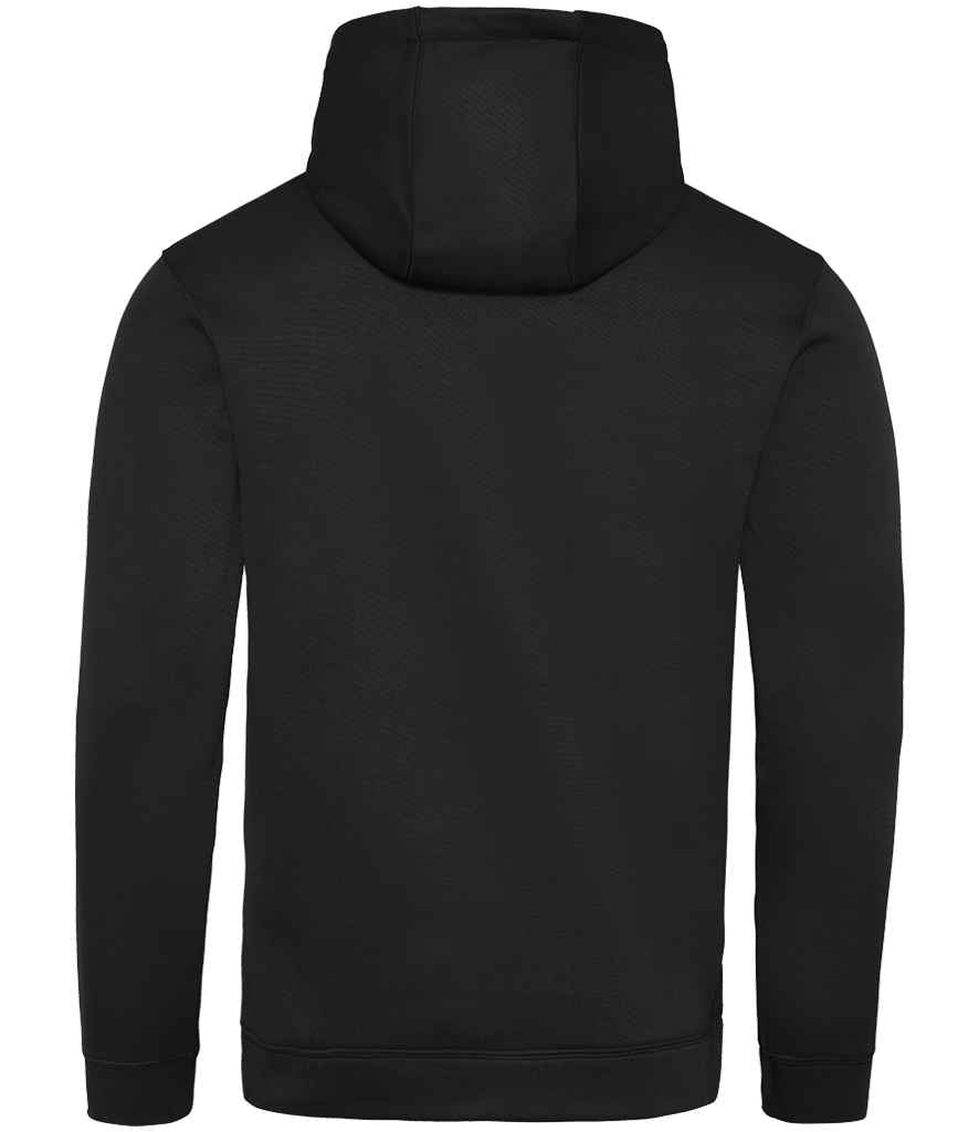 Just Hoods JH006 Jet Black Back - Ready to be Embroidered and Printed by Custard Workwear - Cheap Personalised and Customised Workwear in Nottinghamshire, Derbyshire and Leicestershire