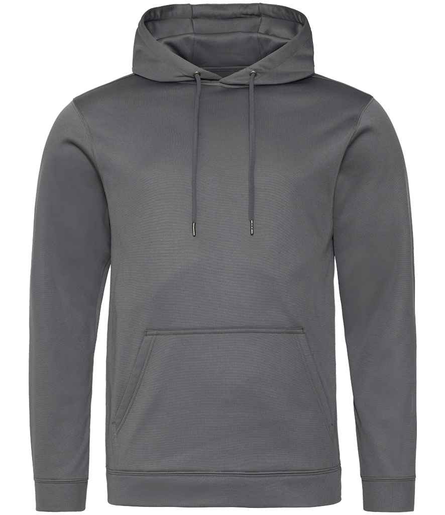 Just Hoods JH006 Steel Grey Front - Ready to be Embroidered and Printed by Custard Workwear - Cheap Personalised and Customised Workwear in Nottinghamshire, Derbyshire and Leicestershire