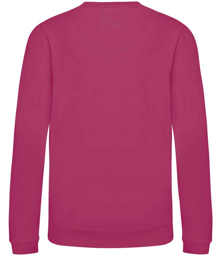 Just Hoods JH030B Hot Pink Back - Ready to be Embroidered and Printed by Custard Workwear - Cheap Personalised and Customised Workwear in Nottinghamshire, Derbyshire and Leicestershire