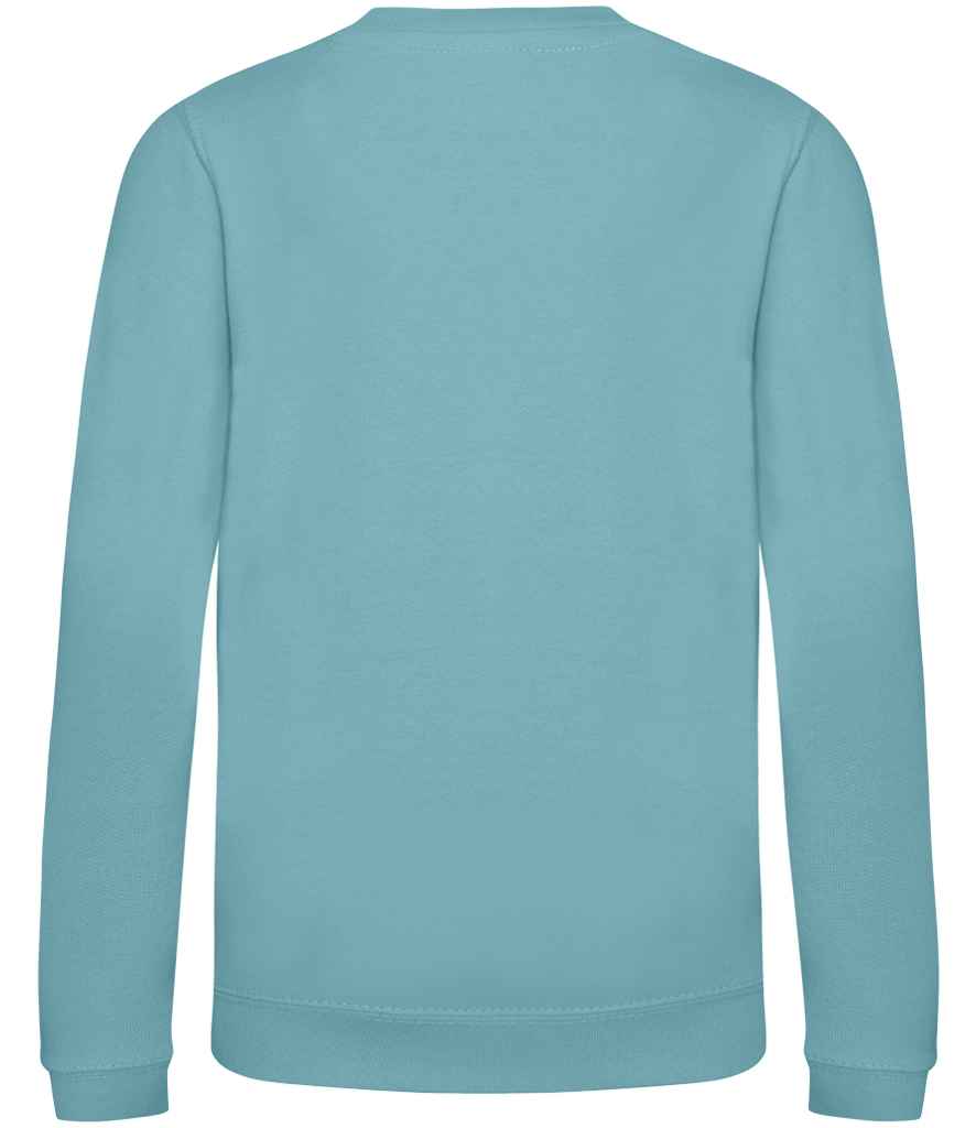 Just Hoods JH030B Seafoam Back - Ready to be Embroidered and Printed by Custard Workwear - Cheap Personalised and Customised Workwear in Nottinghamshire, Derbyshire and Leicestershire