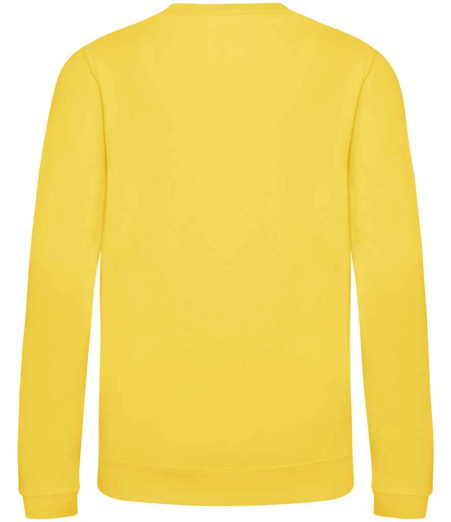 Just Hoods JH030B Sun Yellow Back - Ready to be Embroidered and Printed by Custard Workwear - Cheap Personalised and Customised Workwear in Nottinghamshire, Derbyshire and Leicestershire