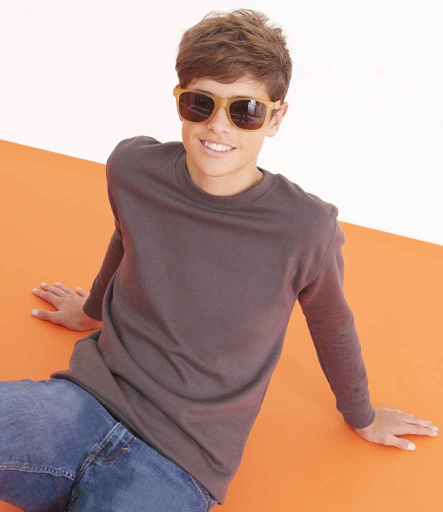 Just Hoods JH030B Storm Grey Model - Ready to be Embroidered and Printed by Custard Workwear - Cheap Personalised and Customised Workwear in Nottinghamshire, Derbyshire and Leicestershire