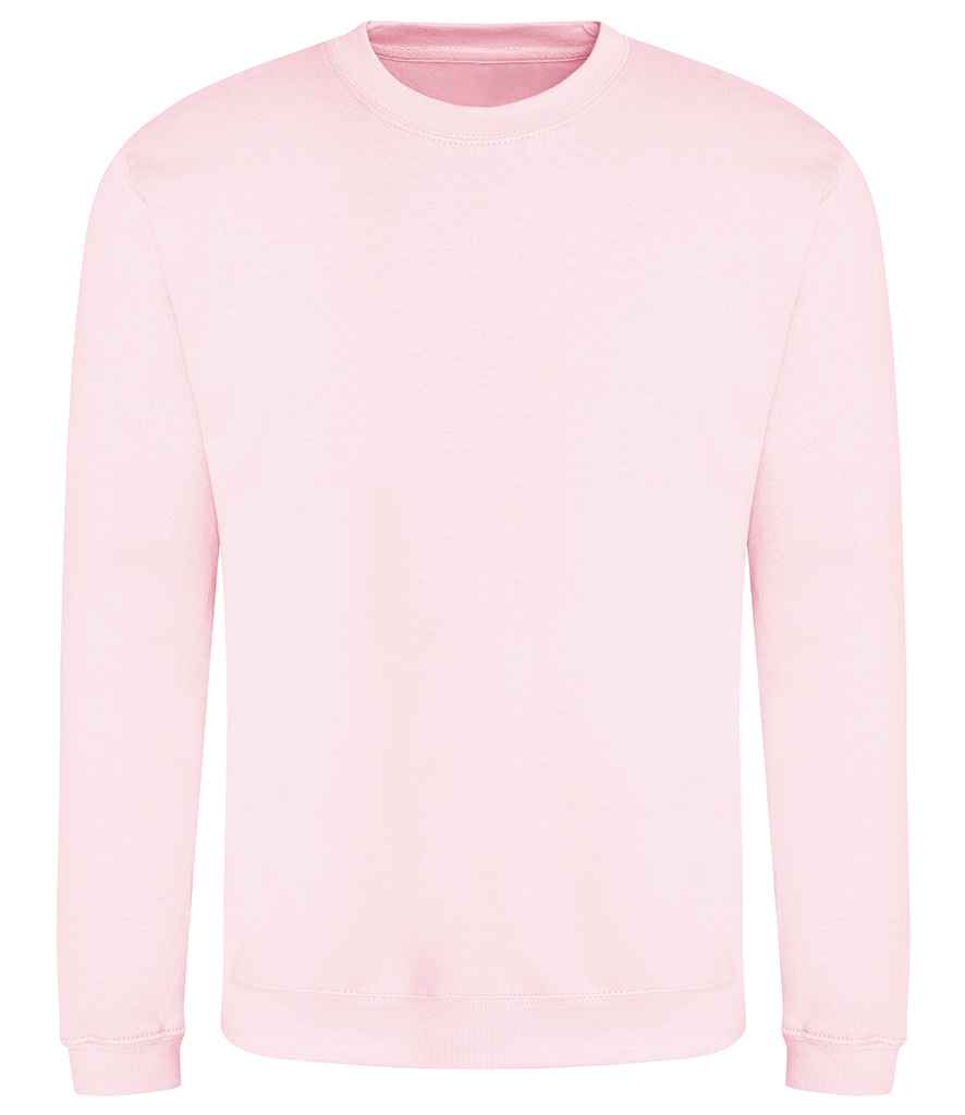 Just Hoods JH030 Baby Pink Front - Ready to be Embroidered and Printed by Custard Workwear - Cheap Personalised and Customised Workwear in Nottinghamshire, Derbyshire and Leicestershire