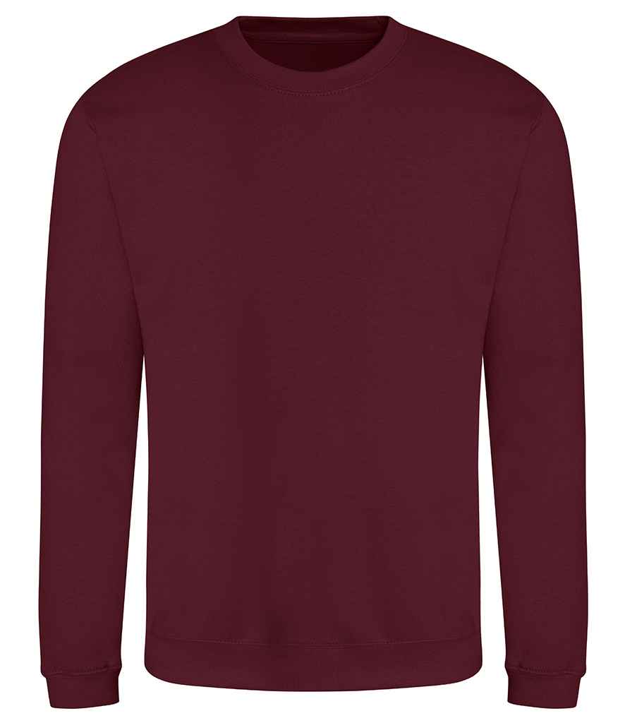 Just Hoods JH030 Burgundy Front - Ready to be Embroidered and Printed by Custard Workwear - Cheap Personalised and Customised Workwear in Nottinghamshire, Derbyshire and Leicestershire