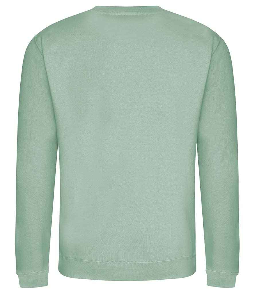Just Hoods JH030 Dusty Green Back - Ready to be Embroidered and Printed by Custard Workwear - Cheap Personalised and Customised Workwear in Nottinghamshire, Derbyshire and Leicestershire