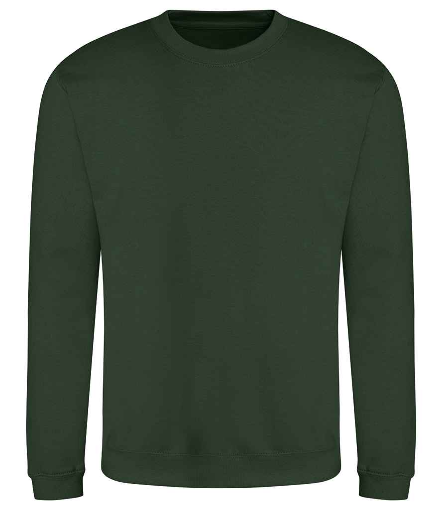 Just Hoods JH030 Forest Green Front - Ready to be Embroidered and Printed by Custard Workwear - Cheap Personalised and Customised Workwear in Nottinghamshire, Derbyshire and Leicestershire