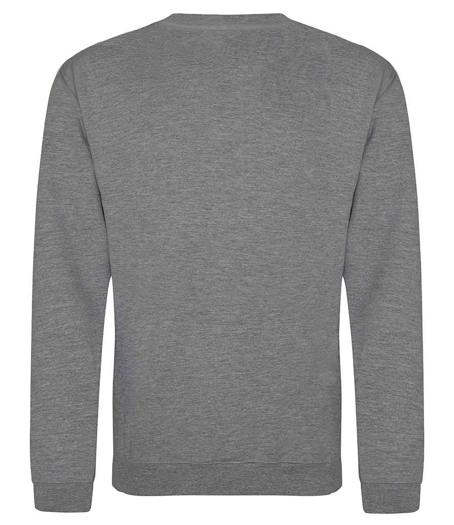 Just Hoods JH030 Graphite Heather Back - Ready to be Embroidered and Printed by Custard Workwear - Cheap Personalised and Customised Workwear in Nottinghamshire, Derbyshire and Leicestershire