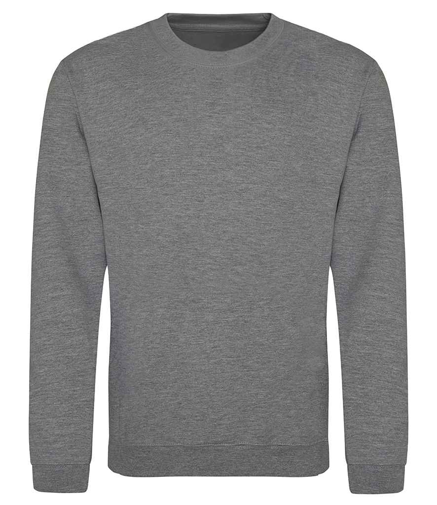 Just Hoods JH030 Graphite Heather Front - Ready to be Embroidered and Printed by Custard Workwear - Cheap Personalised and Customised Workwear in Nottinghamshire, Derbyshire and Leicestershire