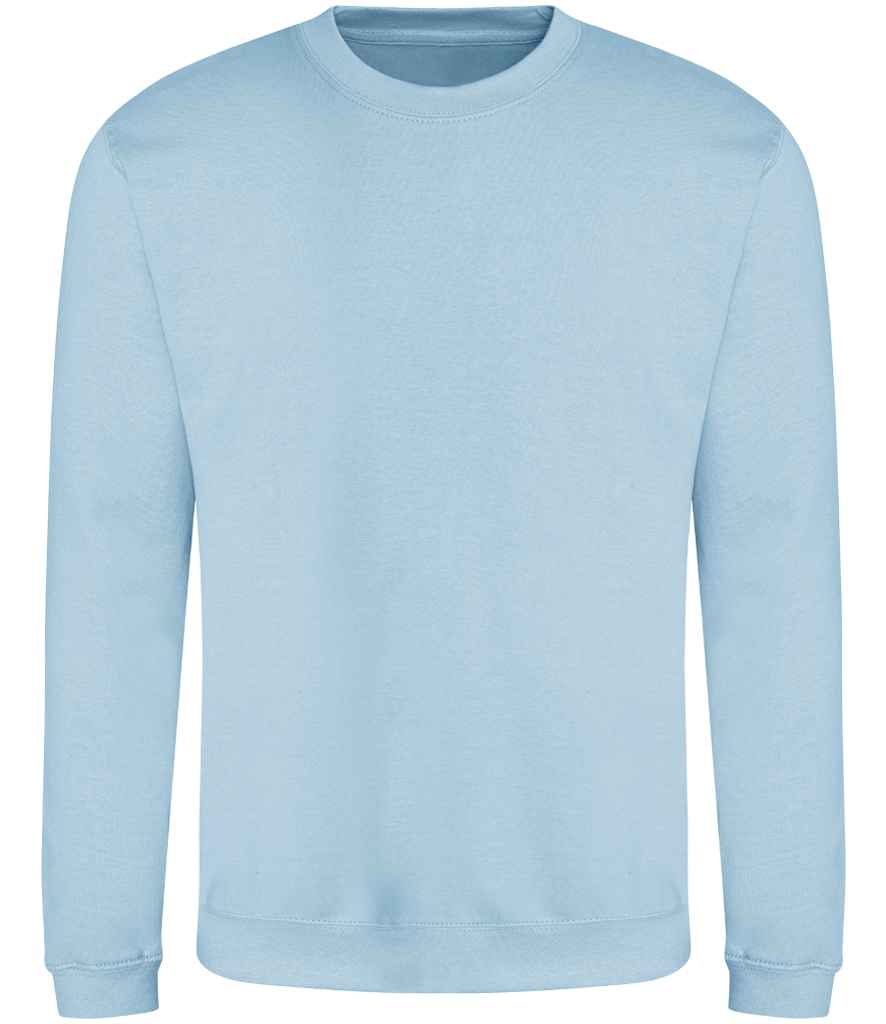 Just Hoods JH030 Ice Blue Front - Ready to be Embroidered and Printed by Custard Workwear - Cheap Personalised and Customised Workwear in Nottinghamshire, Derbyshire and Leicestershire