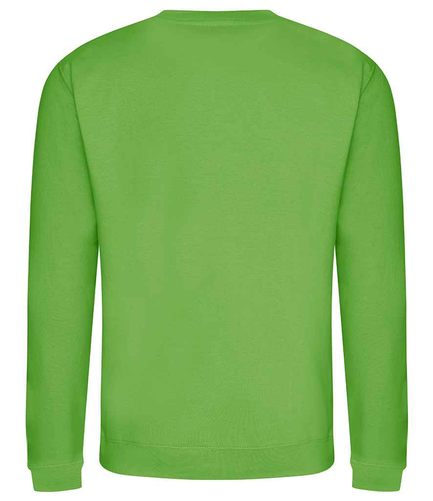 Just Hoods JH030 Lime Green Back - Ready to be Embroidered and Printed by Custard Workwear - Cheap Personalised and Customised Workwear in Nottinghamshire, Derbyshire and Leicestershire