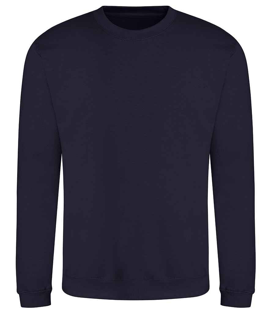 Just Hoods JH030 New French Navy Front - Ready to be Embroidered and Printed by Custard Workwear - Cheap Personalised and Customised Workwear in Nottinghamshire, Derbyshire and Leicestershire
