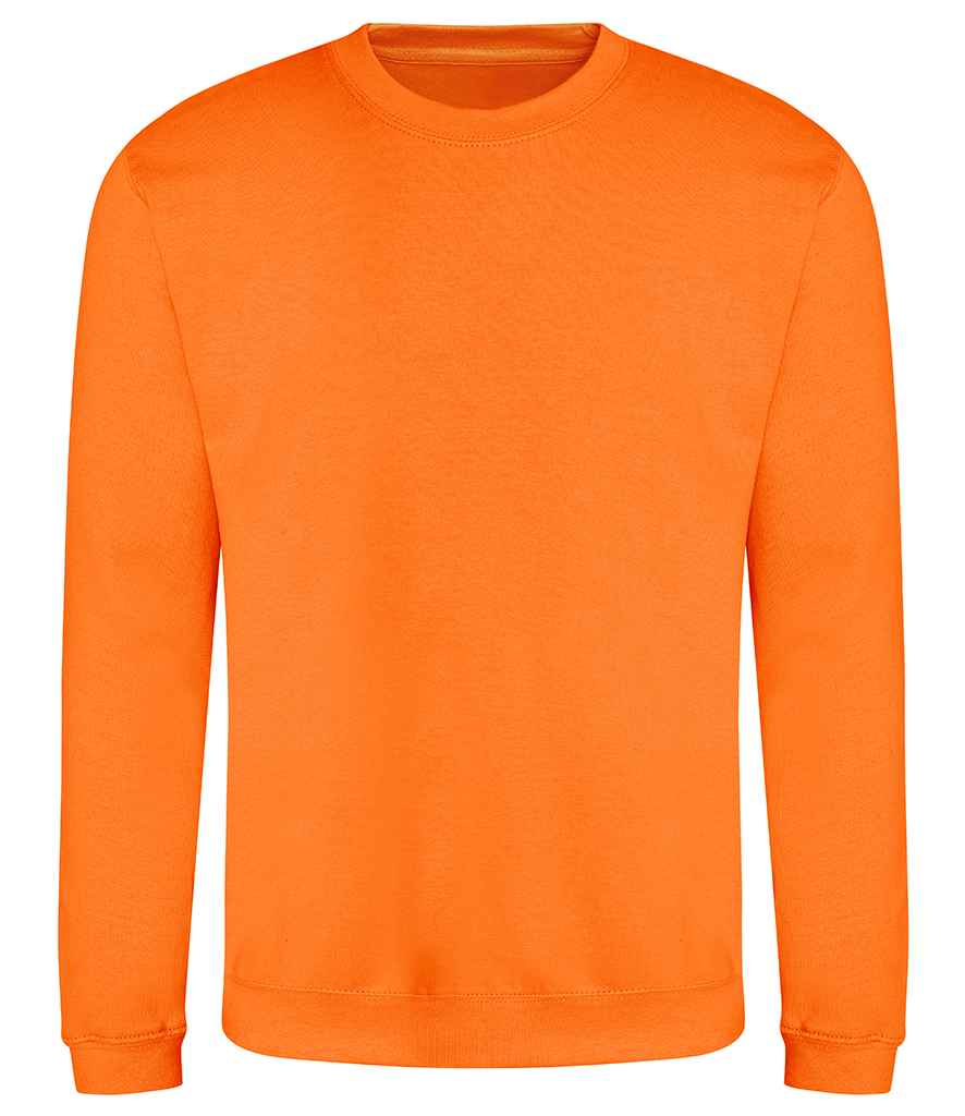 Just Hoods JH030 Orange Crush Front - Ready to be Embroidered and Printed by Custard Workwear - Cheap Personalised and Customised Workwear in Nottinghamshire, Derbyshire and Leicestershire
