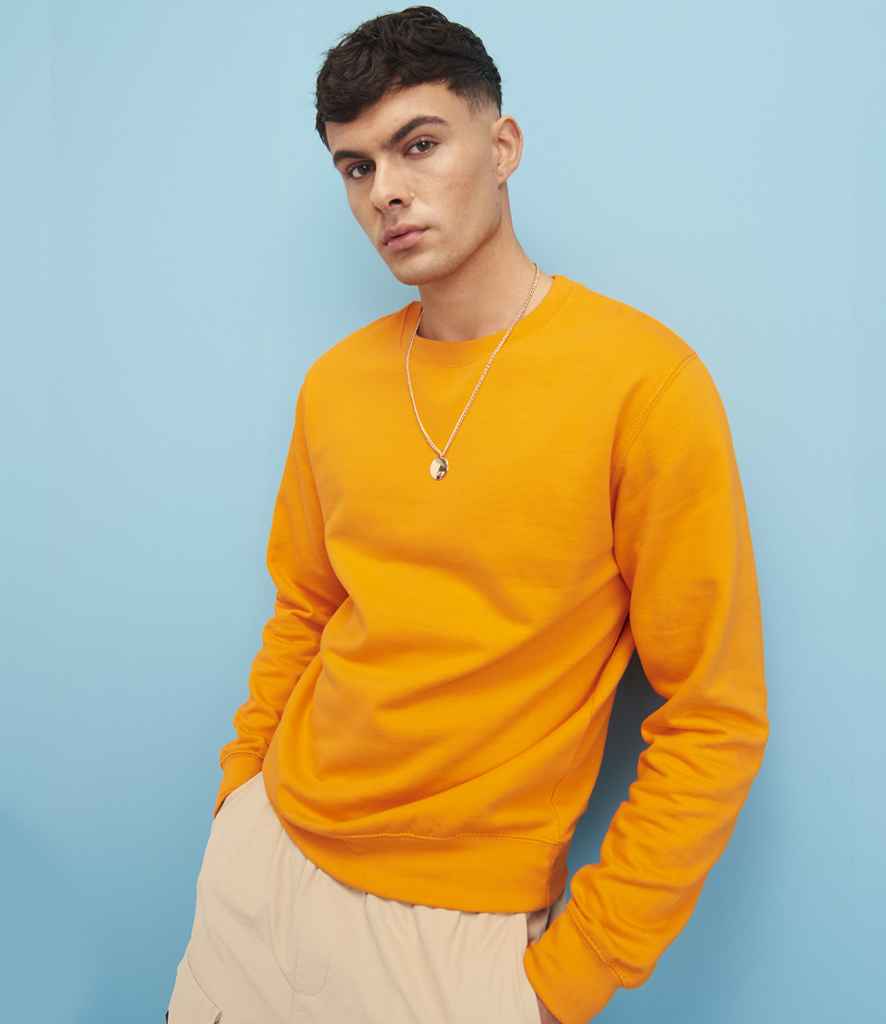 Just Hoods JH030 Orange Crush Model - Ready to be Embroidered and Printed by Custard Workwear - Cheap Personalised and Customised Workwear in Nottinghamshire, Derbyshire and Leicestershire