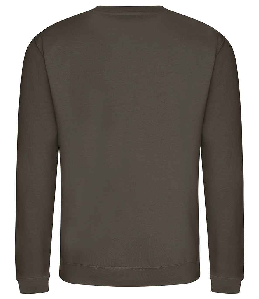 Just Hoods JH030 Olive Green Back - Ready to be Embroidered and Printed by Custard Workwear - Cheap Personalised and Customised Workwear in Nottinghamshire, Derbyshire and Leicestershire