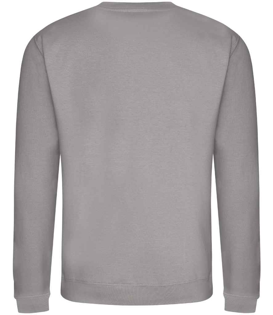 Just Hoods JH030 Platinum Grey Back - Ready to be Embroidered and Printed by Custard Workwear - Cheap Personalised and Customised Workwear in Nottinghamshire, Derbyshire and Leicestershire