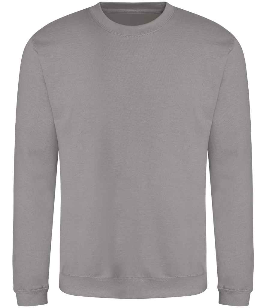 Just Hoods JH030 Platinum Grey Front - Ready to be Embroidered and Printed by Custard Workwear - Cheap Personalised and Customised Workwear in Nottinghamshire, Derbyshire and Leicestershire