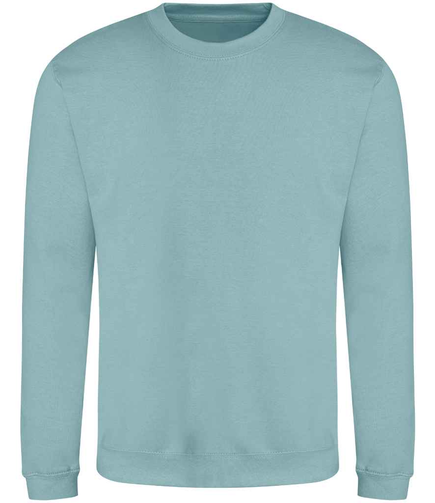 Just Hoods JH030 Seafoam Front - Ready to be Embroidered and Printed by Custard Workwear - Cheap Personalised and Customised Workwear in Nottinghamshire, Derbyshire and Leicestershire