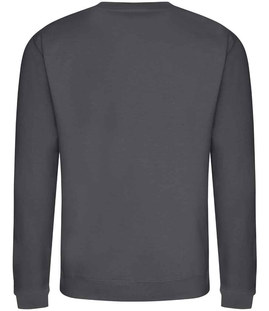 Just Hoods JH030 Shark Grey Back - Ready to be Embroidered and Printed by Custard Workwear - Cheap Personalised and Customised Workwear in Nottinghamshire, Derbyshire and Leicestershire