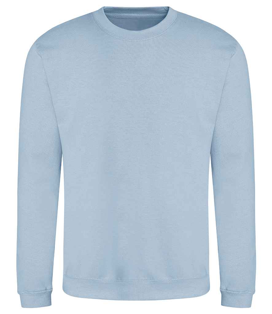 Just Hoods JH030 Sky Blue Front - Ready to be Embroidered and Printed by Custard Workwear - Cheap Personalised and Customised Workwear in Nottinghamshire, Derbyshire and Leicestershire