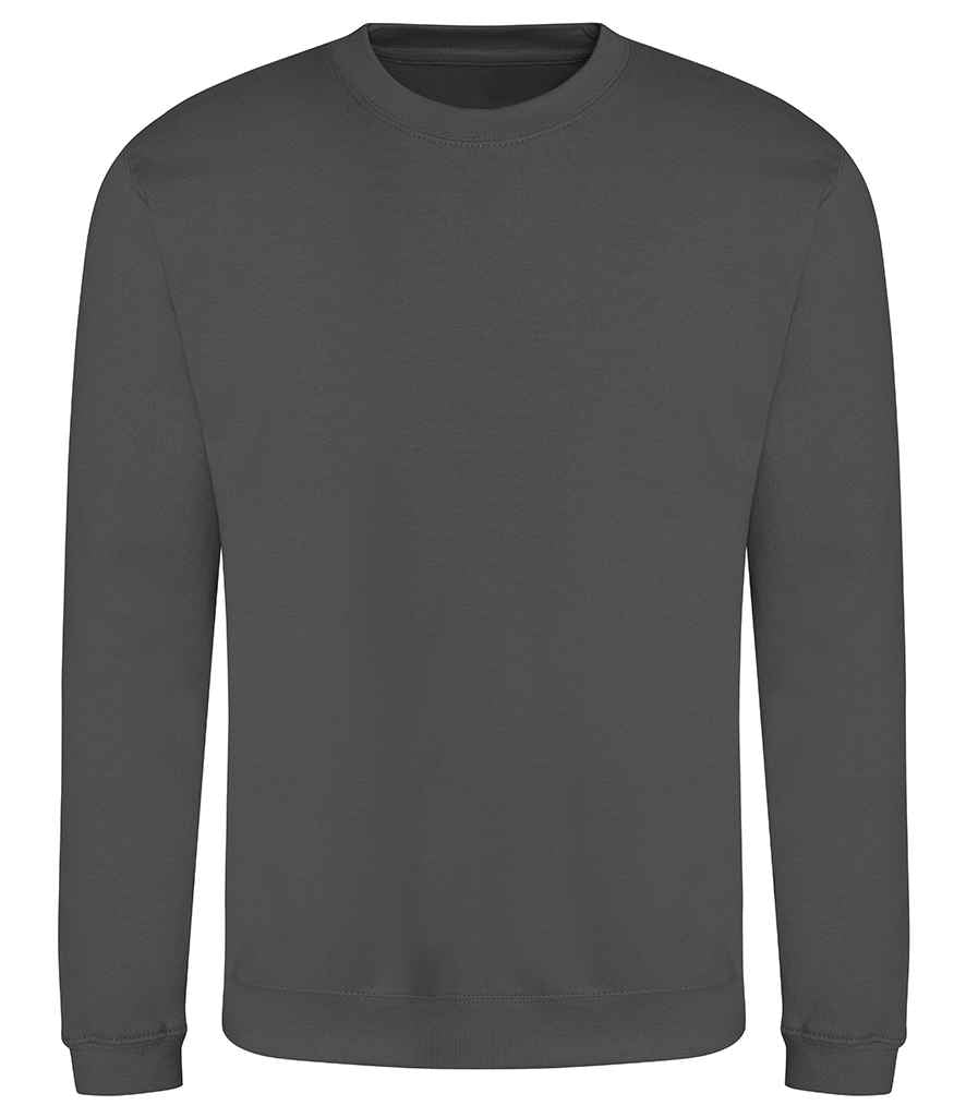 Just Hoods JH030 Steel Grey Front - Ready to be Embroidered and Printed by Custard Workwear - Cheap Personalised and Customised Workwear in Nottinghamshire, Derbyshire and Leicestershire