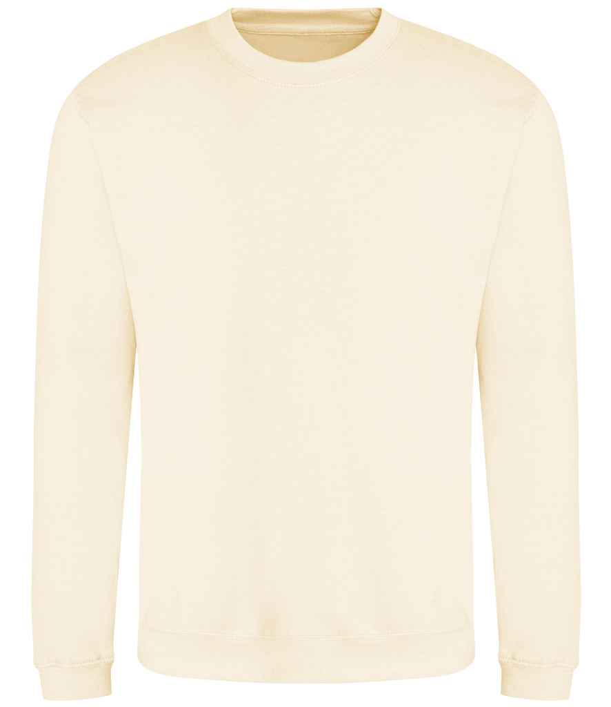 Just Hoods JH030 Vanilla Milkshake Front - Ready to be Embroidered and Printed by Custard Workwear - Cheap Personalised and Customised Workwear in Nottinghamshire, Derbyshire and Leicestershire